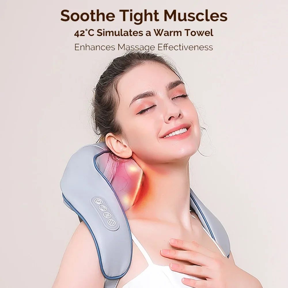 RelaxEase Wireless Neck & Back Massager