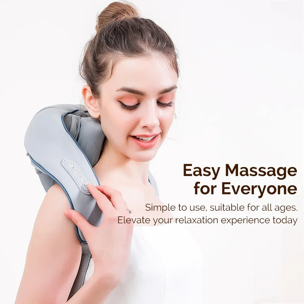 RelaxEase Wireless Neck & Back Massager