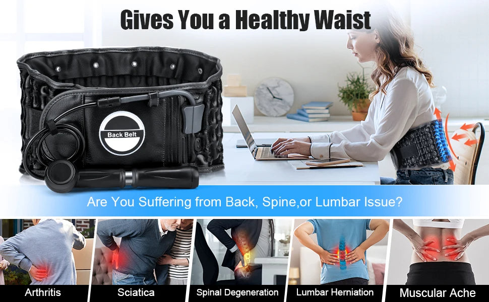 LumbaRelief Pro - Back Decompression & Pain Relief Belt