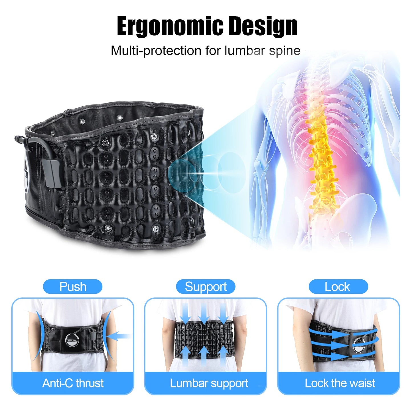 LumbaRelief Pro - Back Decompression & Pain Relief Belt