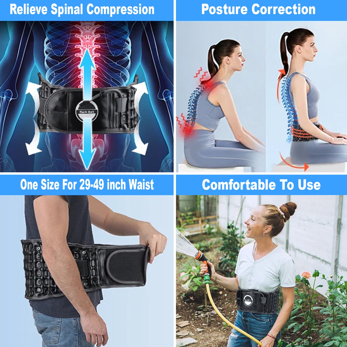 LumbaRelief Pro - Back Decompression & Pain Relief Belt