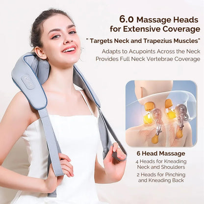 RelaxEase Wireless Neck & Back Massager