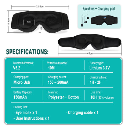 DreamSound® Pro - 3D Eye Mask