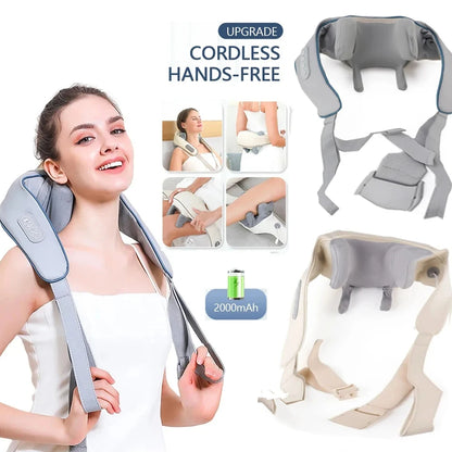 RelaxEase Wireless Neck & Back Massager